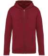 NS402 Native Spirit Unisex Full Zip Hoodie hibiscus red colour image
